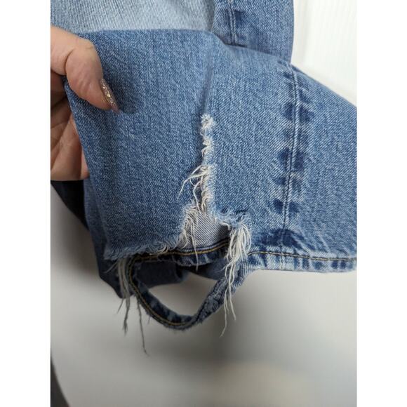 Denimist Boyfriend Jeans Straight Leg Light Wash Distressed Denim 100% Cotton 28 - Picture 7 of 12